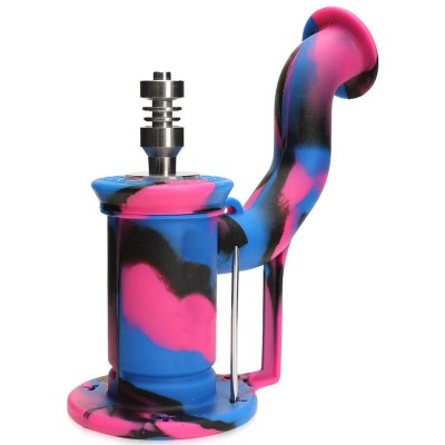 WATER PIPE EYCE SILICONE RIG ASST COLORS WP206
